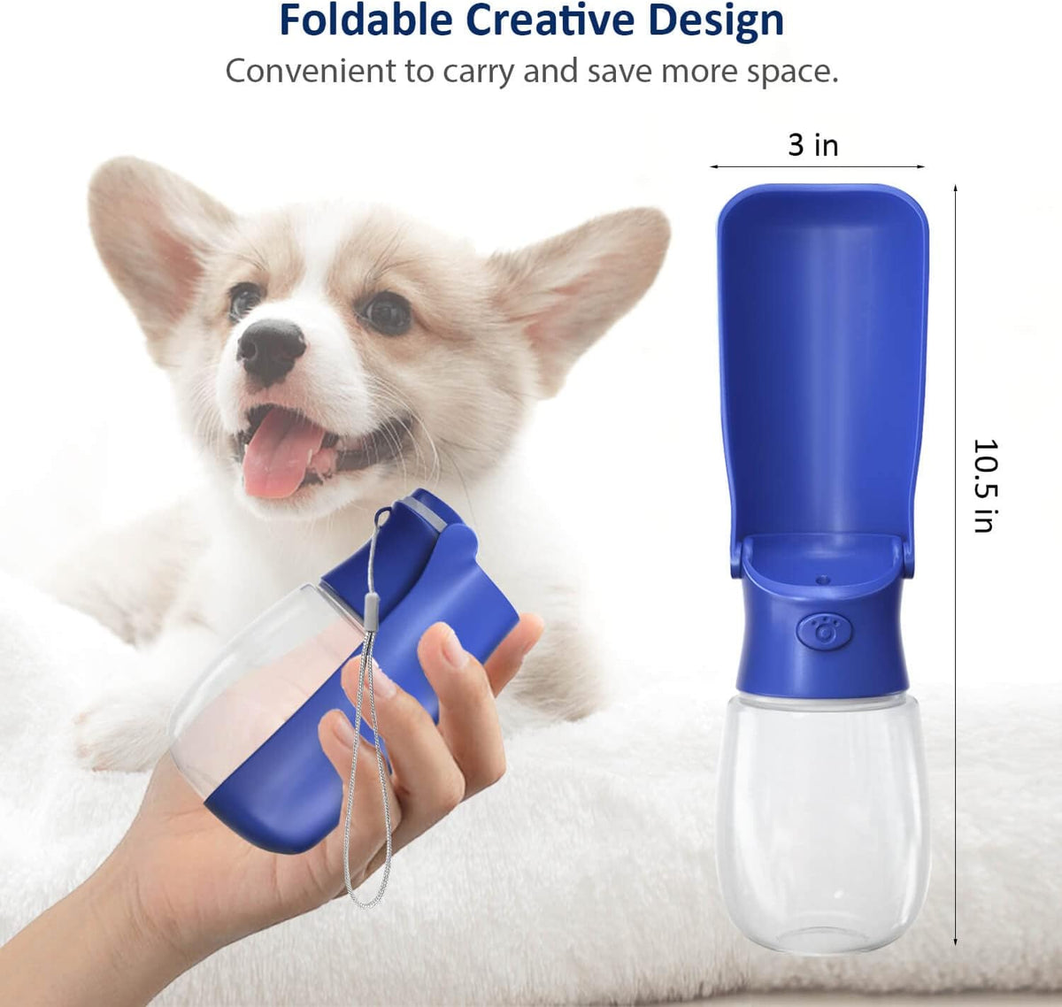 WePet Foldable Portable Dog Water Bottle