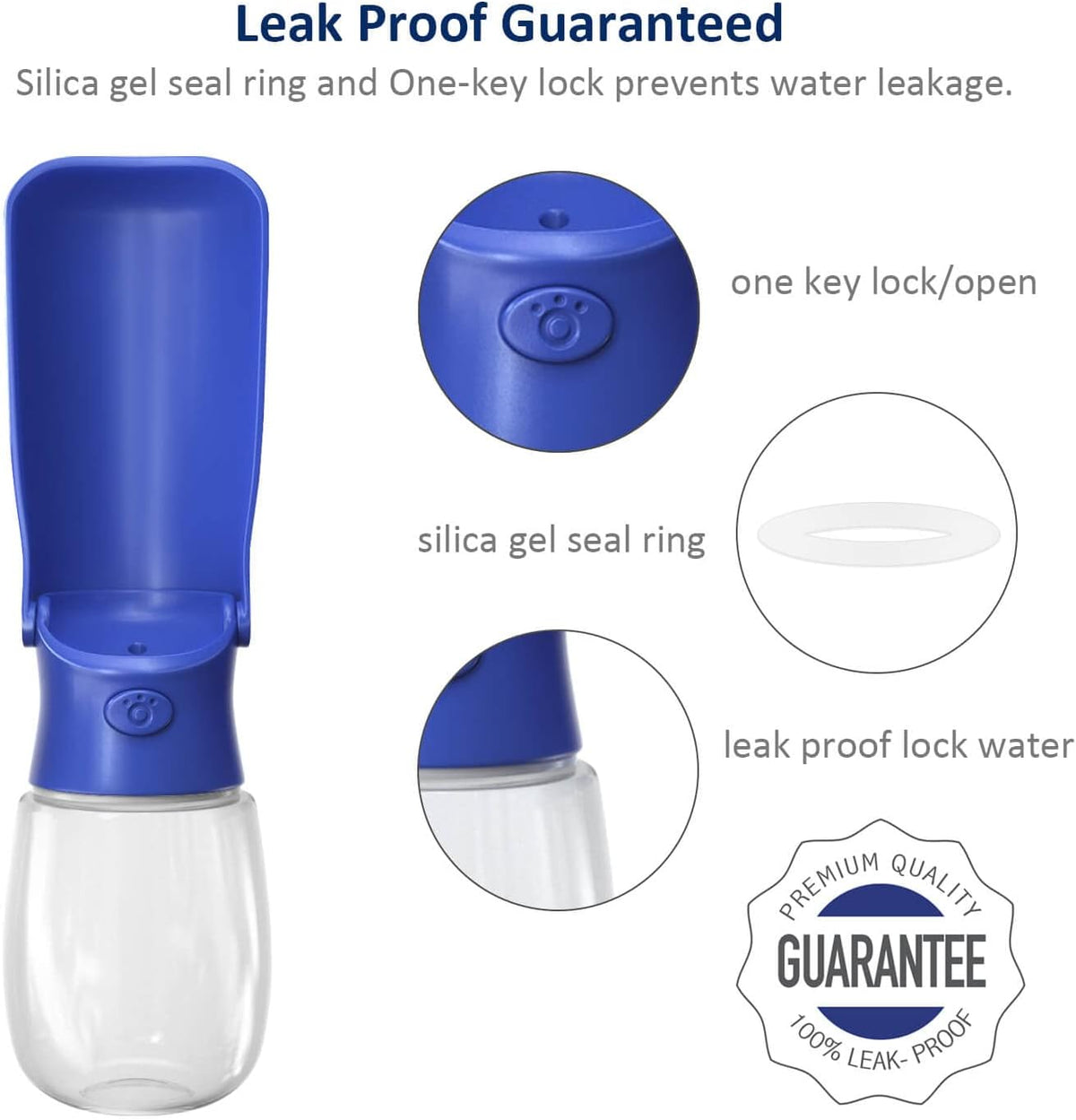 WePet Foldable Portable Dog Water Bottle